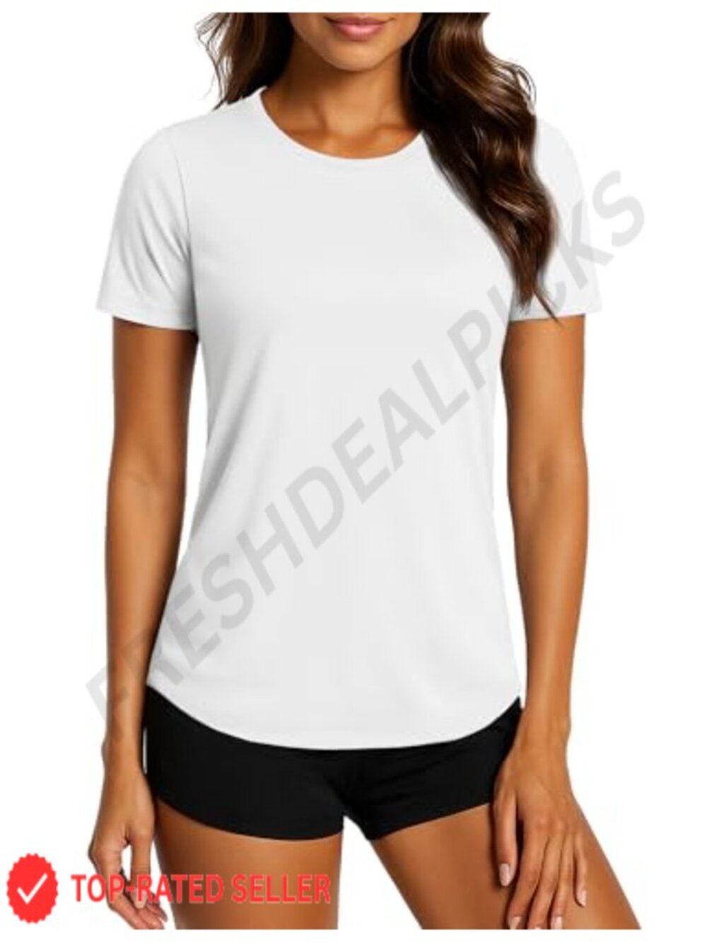 UPF 80+ Short Sleeve Sun Protection Shirt Moisture Wicking Workout Tee
